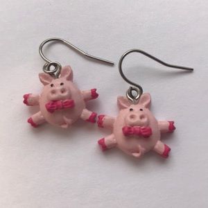 Pink Oink Pair Of Earrings!!🐽💓✨